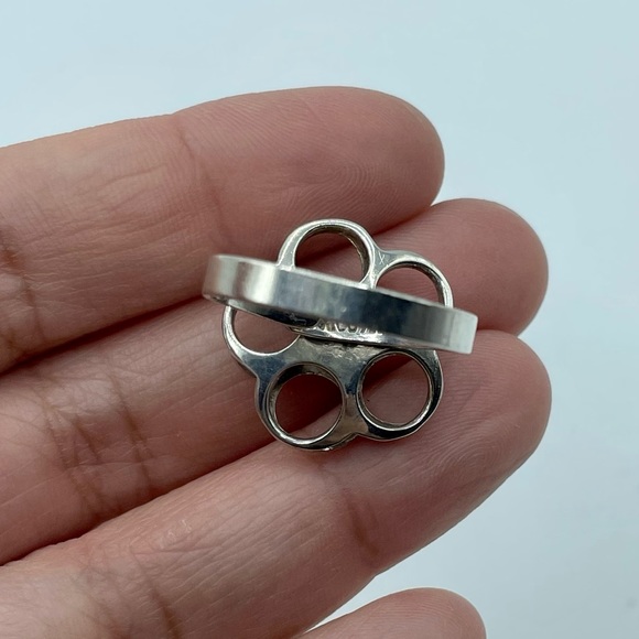 Vintage Retro Sterling Silver 925 Flower Ring - Picture 5 of 11